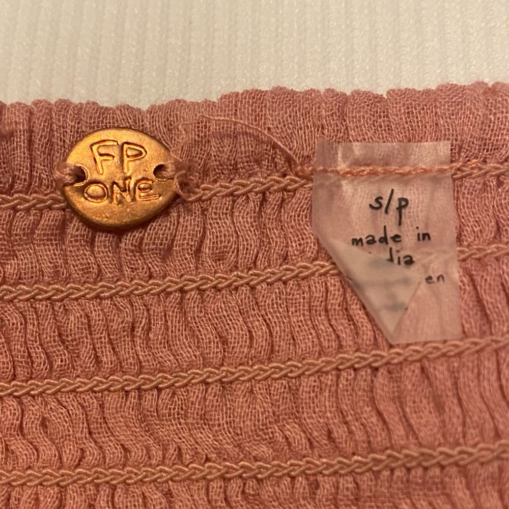 Free People FP One Athena Bralette Smoke Rose Pink - Picture 5 of 6